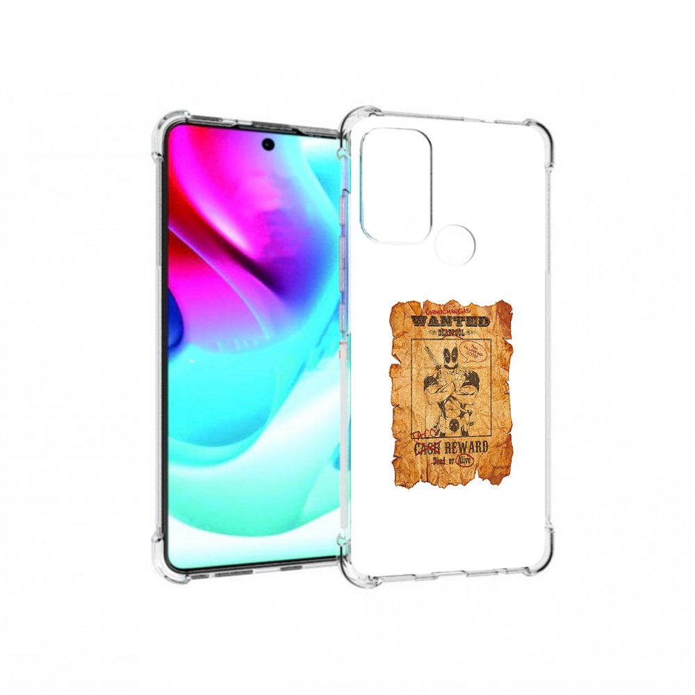 

Чехол MyPads Tocco для Motorola Moto G60S дедпул (PT227079.361.317), Прозрачный, Tocco