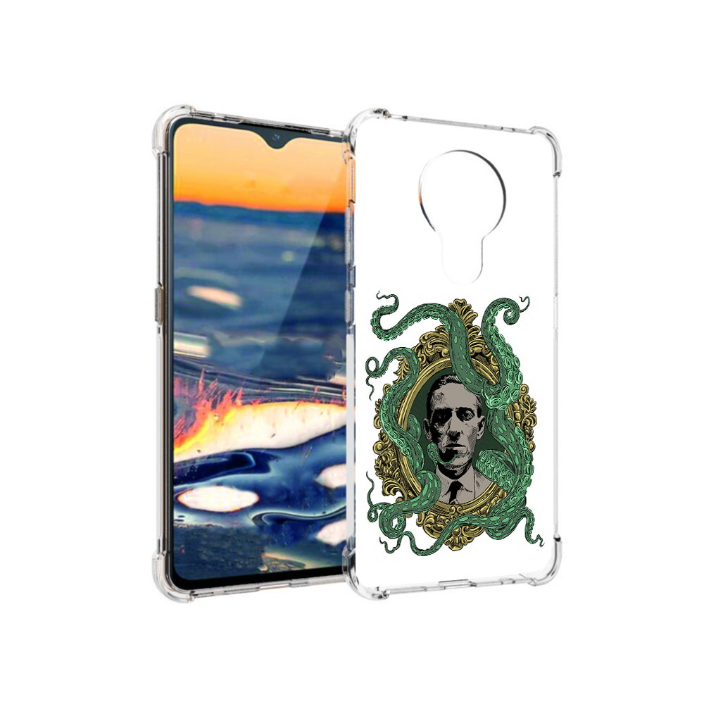 

Чехол MyPads Tocco для Nokia 5.3 портрет с кракеном (PT227052.106.552), Прозрачный, Tocco