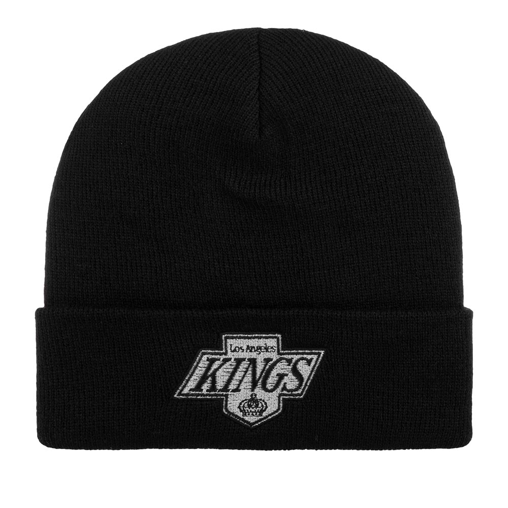 Шапка бини AMERICAN NEEDLE 21019A-LAK Los Angeles Kings Cuffed Knit NHL черная, one size