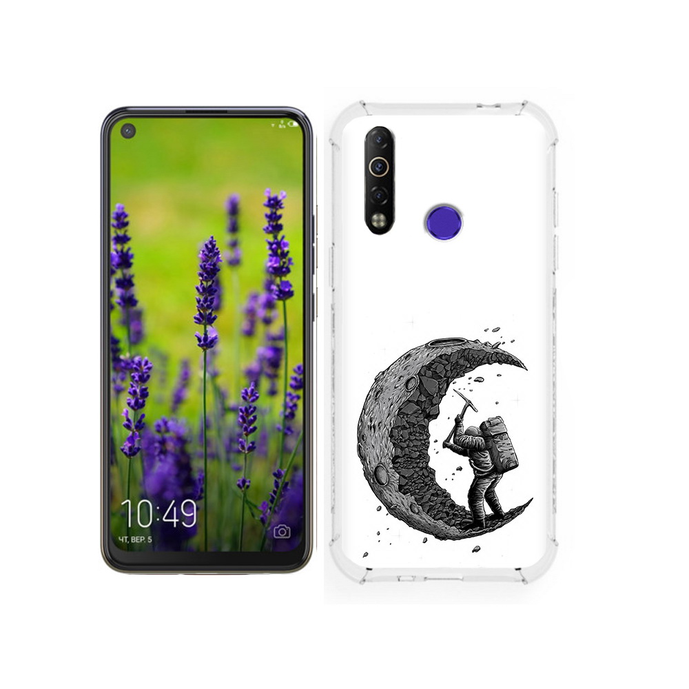 

Чехол MyPads Tocco для Tecno Camon 12 камненная луна, Tocco