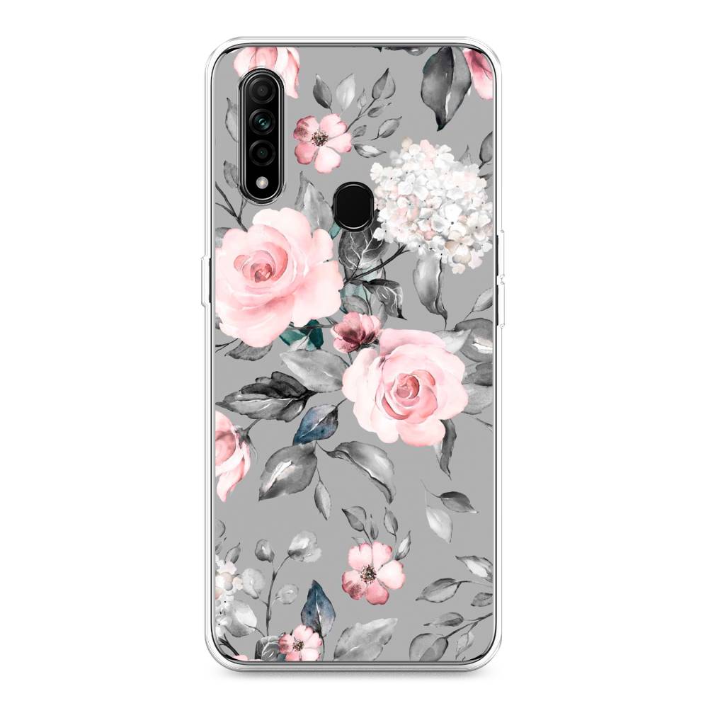 

Чехол Awog "Розы на сером" для Oppo A31, 252250-8