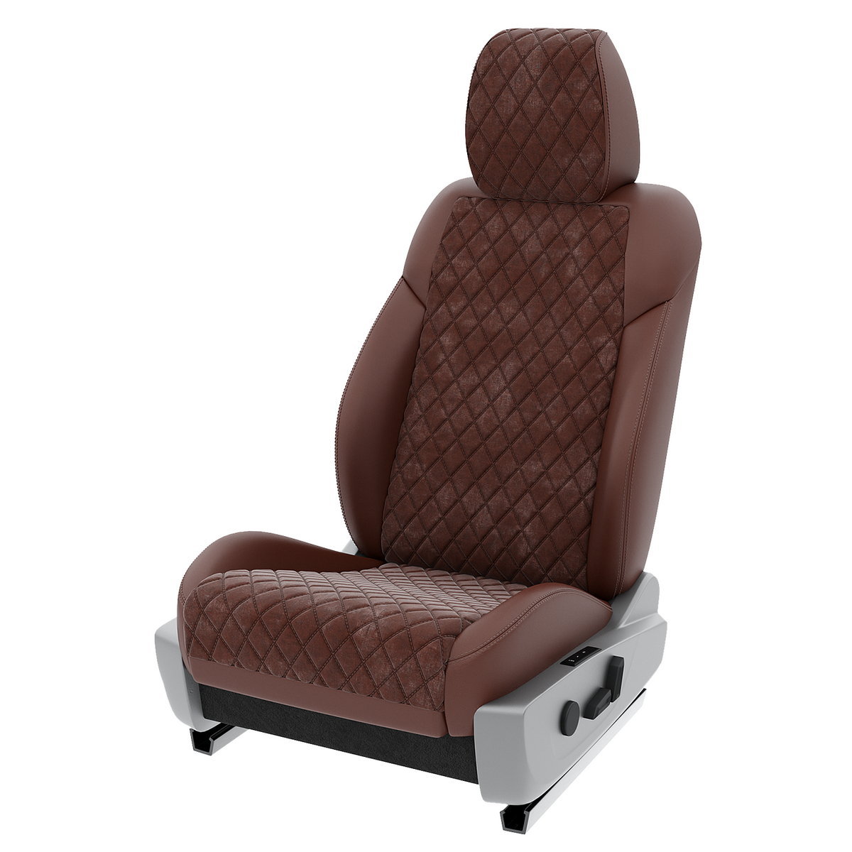 

Чехлы на сиденья Automobiler для Honda Crv 3 A-A-1128F2S345 Алькантара ромб Шоколадный, Коричневый, A-A-1128