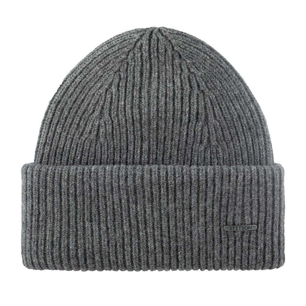 

Шапка бини унисекс Stetson 8599382 BEANIE WOOL серая, Серый, 8599382 BEANIE WOOL