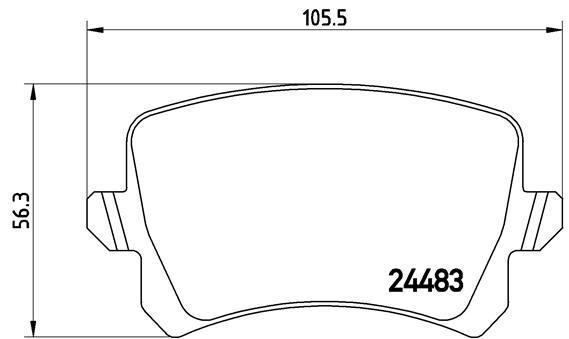 

Комплект тормозных колодок Brembo P85109