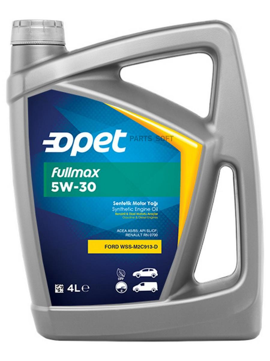 

OPET 601214875 Масло моторное OPET FULLMAX 5W-30 синтетика 4 л 1шт