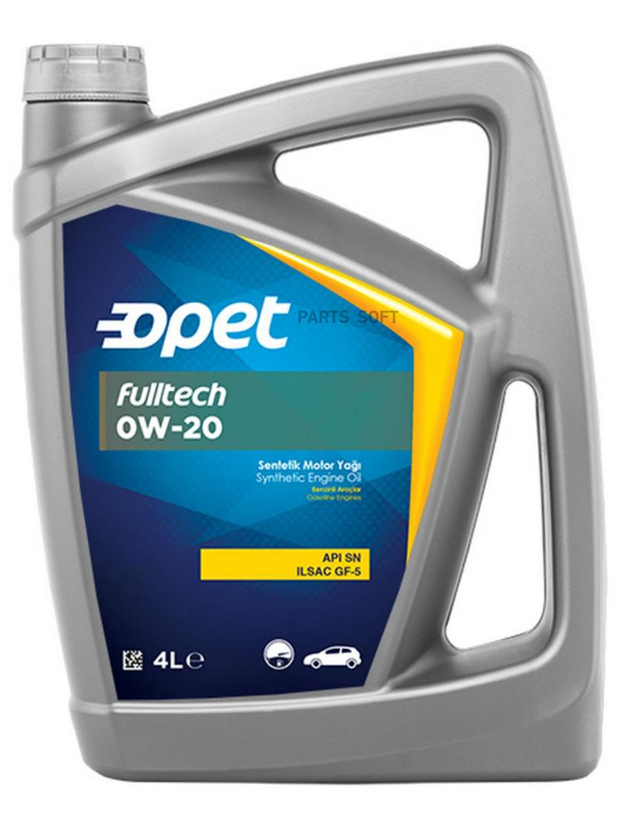 

OPET 601370953 Масло моторное OPET FULLTECH 0W-20 синтетика 4 л 1шт