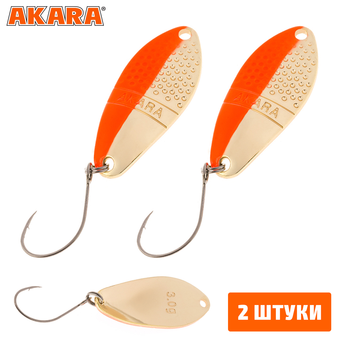 

Блесна колеблющаяся Akara Trout Time Namida 3,5гр. 29 (2 Штуки), Namida 3,5