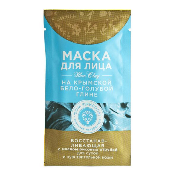 

Маска для лица Дом природы Восстанавливающая, для сухой и чувствительной кожи, 30 г