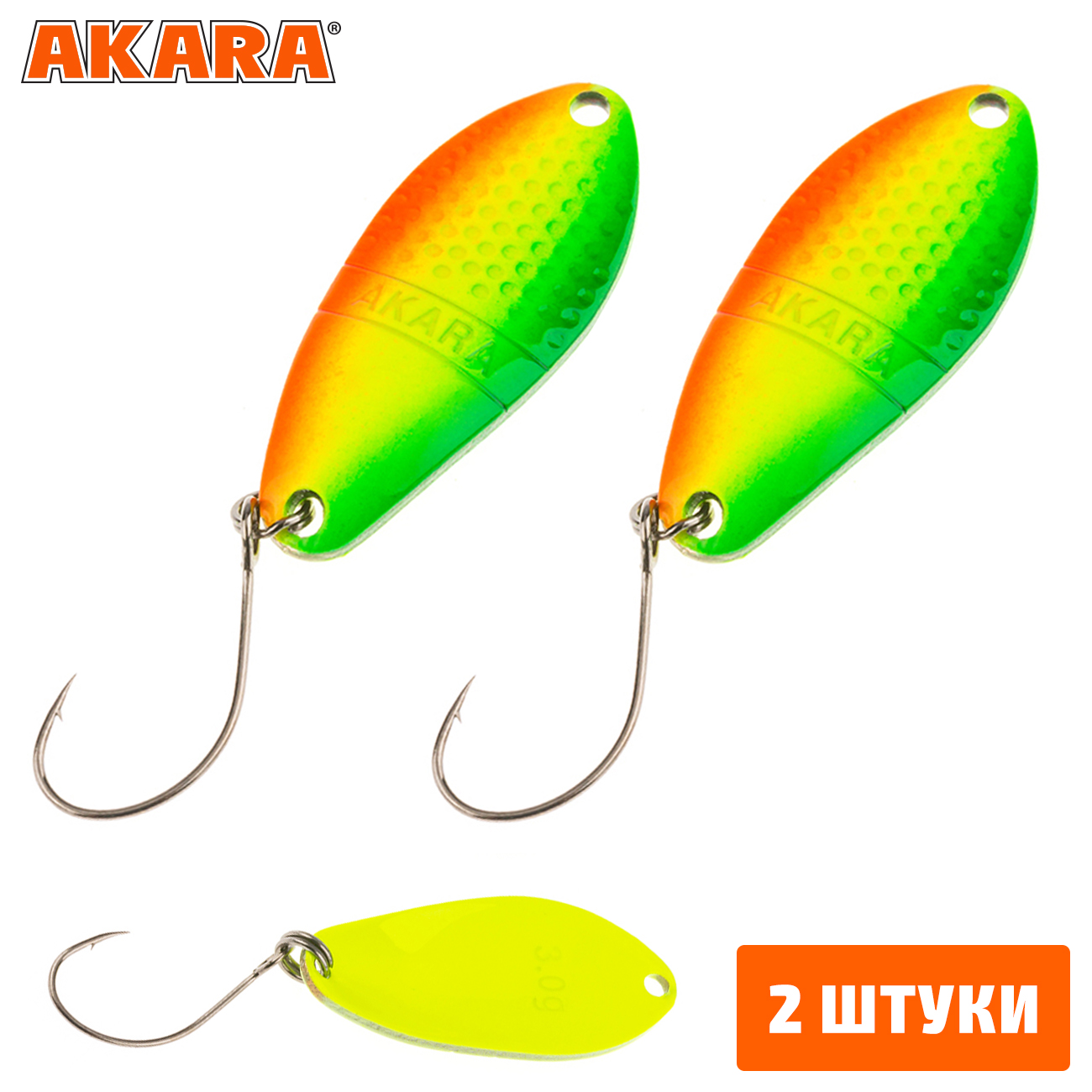 

Блесна колеблющаяся Akara Trout Time Namida 3гр. 80 (2 Штуки), Namida 3