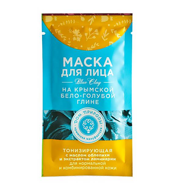 

Маска для лица Дом природы Тонизирующая, для нормальной и комбинированной кожи, 30 г