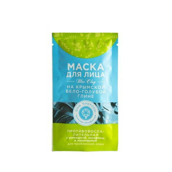 

Маска для лица Дом природы Противовоспалительная, для проблемной кожи, 30 г