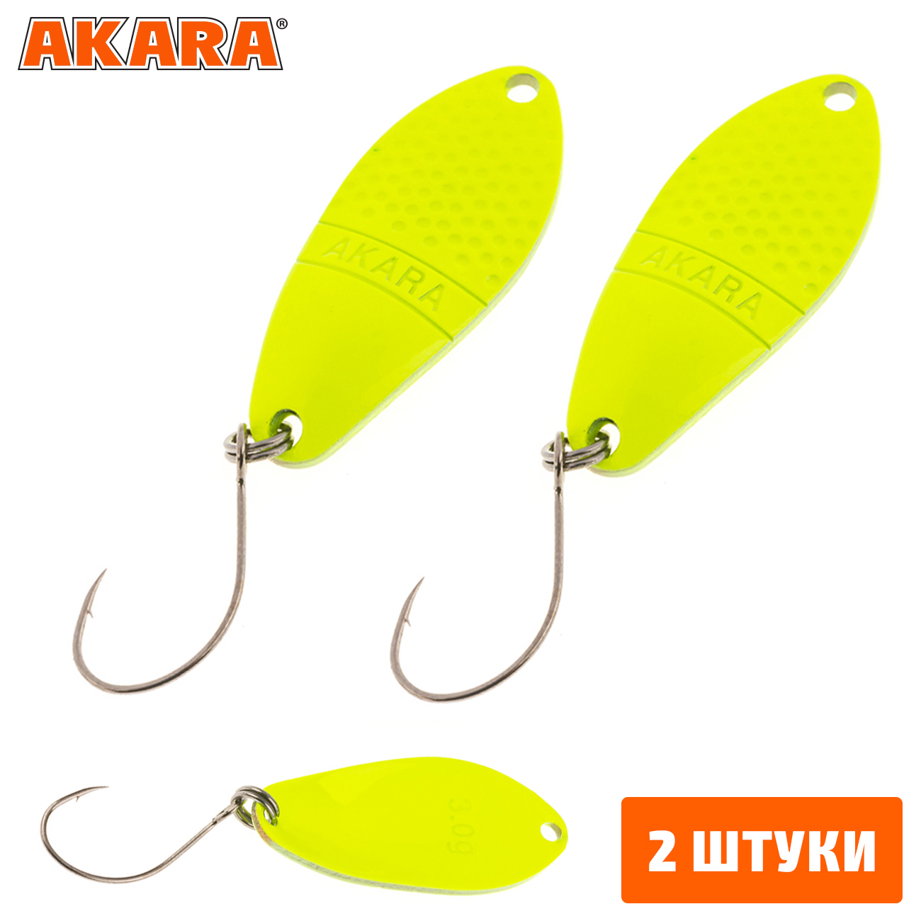 

Блесна колеблющаяся Akara Trout Time Namida 3гр. 61 (2 Штуки), Namida 3