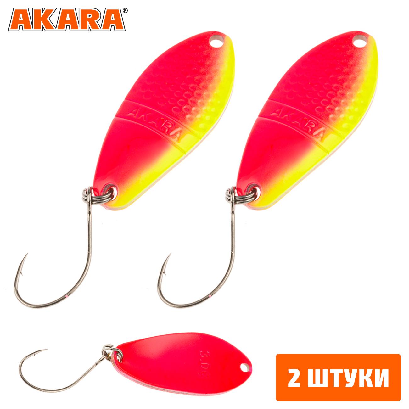 

Блесна колеблющаяся Akara Trout Time Namida 3гр. 60 (2 Штуки), Namida 3