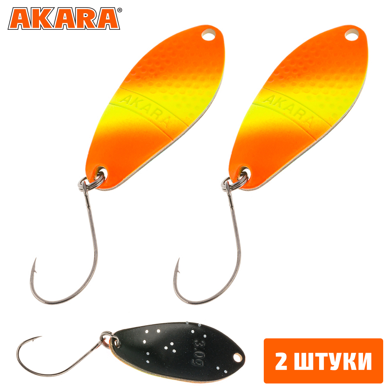 

Блесна колеблющаяся Akara Trout Time Namida 3гр. 56 (2 Штуки), Namida 3