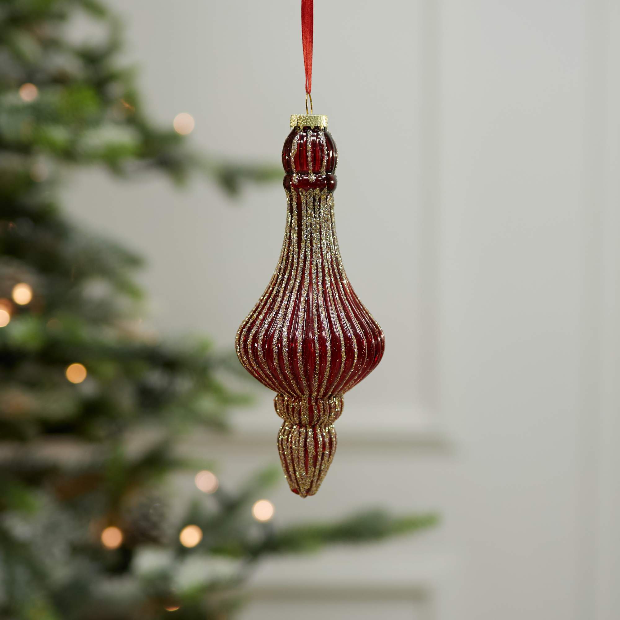 Елочная игрушка Лавка чудес Рубчик 1 штука красный 640₽