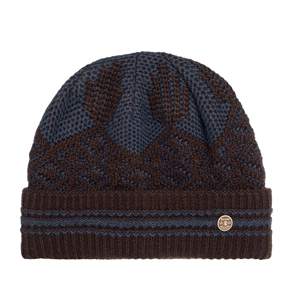 

Шапка бини унисекс Stetson 8599350 BEANIE WOOL/ACRYLIC коричневая, Коричневый, 8599350 BEANIE WOOL/ACRYLIC