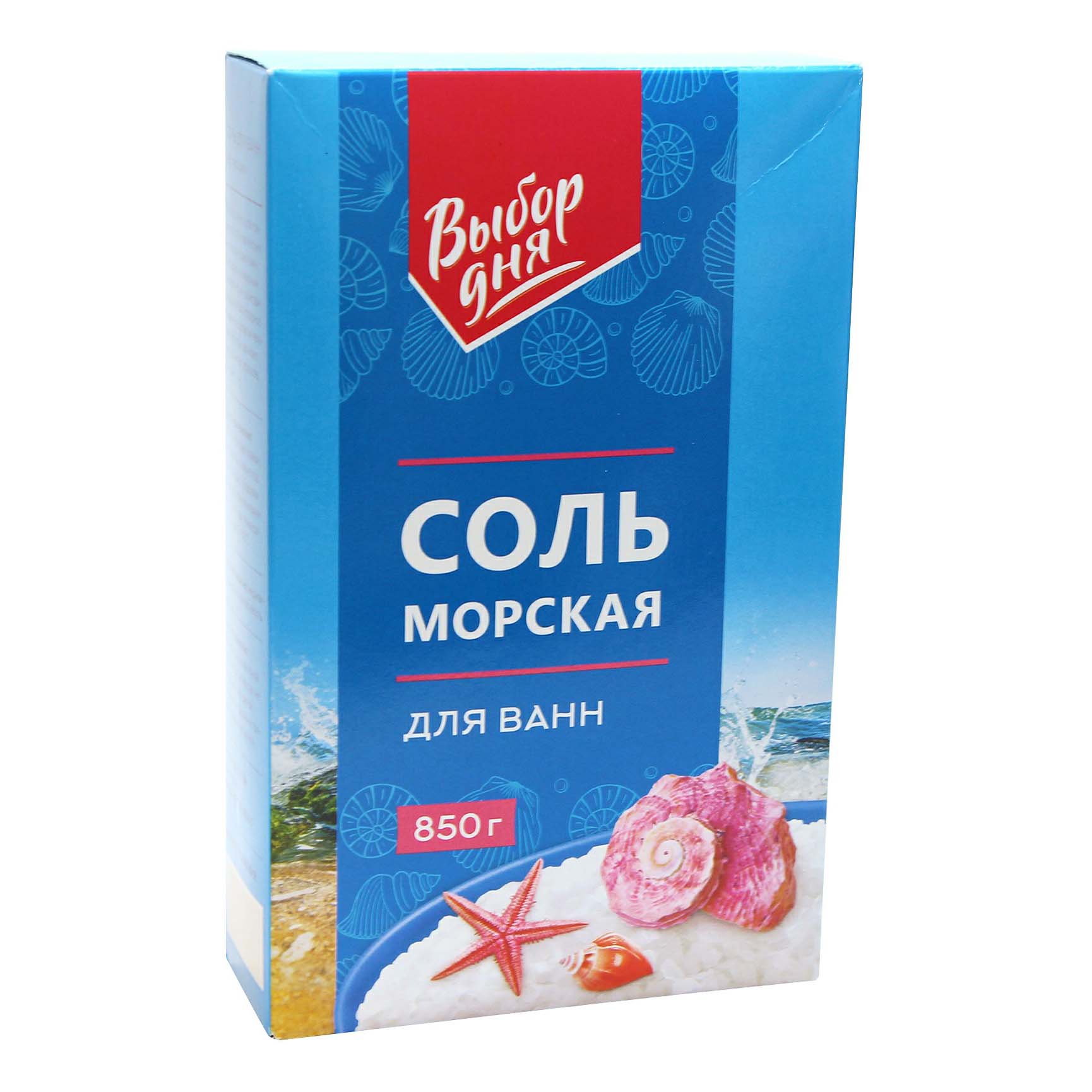 

Соль для ванн Выбор дня Морская, 850 г, Зеленый