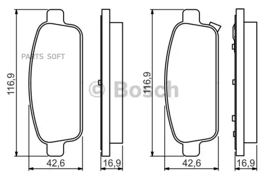 

Тормозные колодки Bosch передние Premium 2 986495259