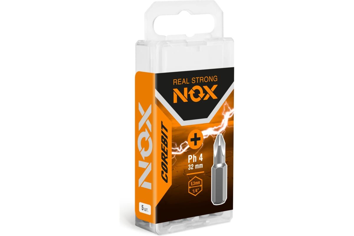 Бита COREBIT Ph4х32 мм, C6.3, 5 шт, бокс NOX 335425-5B