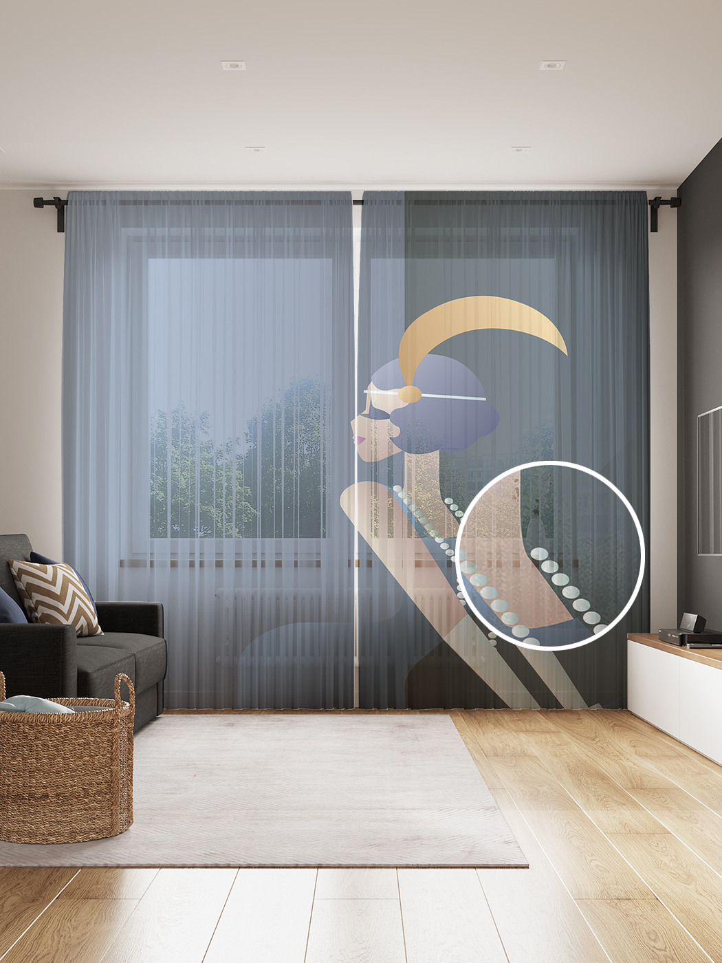 

Фототюль JoyArty "Пушистые облака", 145x265см (2 полотна со шторной лентой + 50 крючков), Пушистые облака