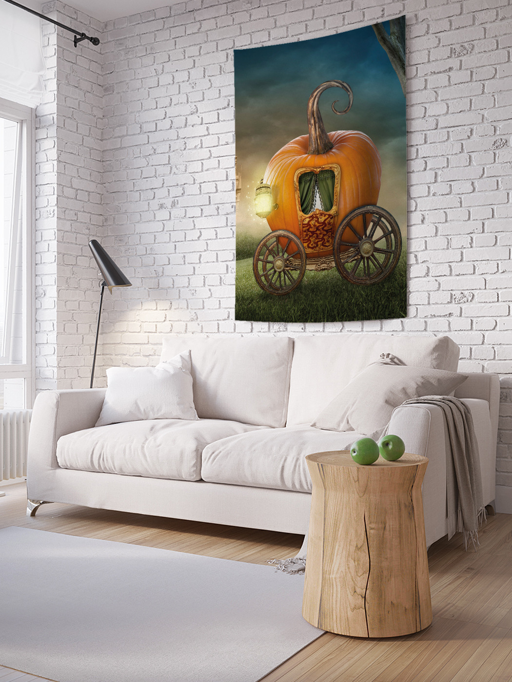 

Вертикальное фотопанно на стену JoyArty Карета из тыквы 150x200 см, Карета из тыквы