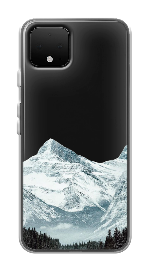 

Чехол на Google Pixel 4 "Горы арт 1", Белый;зеленый, 270250-2