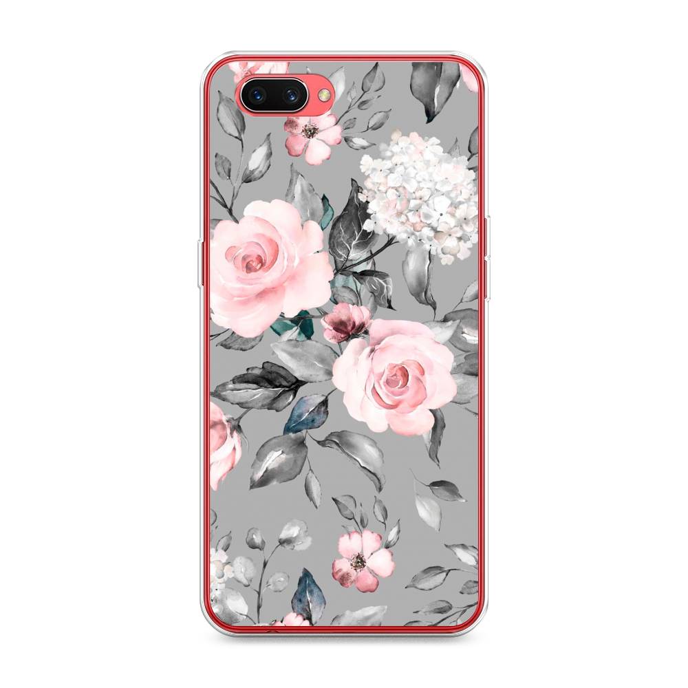 

Чехол Awog "Розы на сером" для Oppo A3s, 250650-8