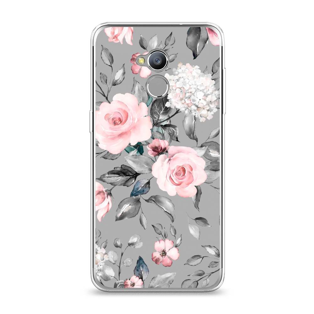 

Чехол Awog "Розы на сером" для ZTE Blade V7 Lite, 130450-8