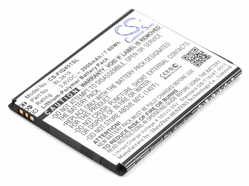 

Аккумулятор для телефона Fly IQ4514 EVO Tech 4 BL3819
