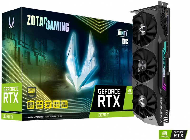 фото Видеокарта zotac nvidia geforce rtx 3070 ti (zt-a30710j-10p)