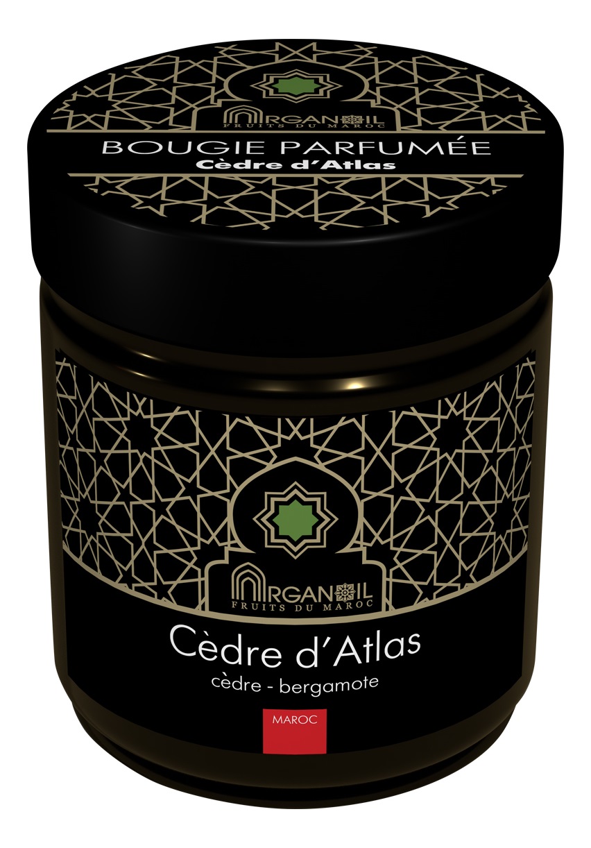 фото Ароматическая свеча атласский кедр arganoil bougie parfumee cedre d'atlas 55г