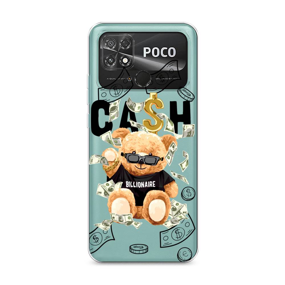 

Чехол на Poco C40 "Big cash", Черный;серый;бежевый, 315850-6