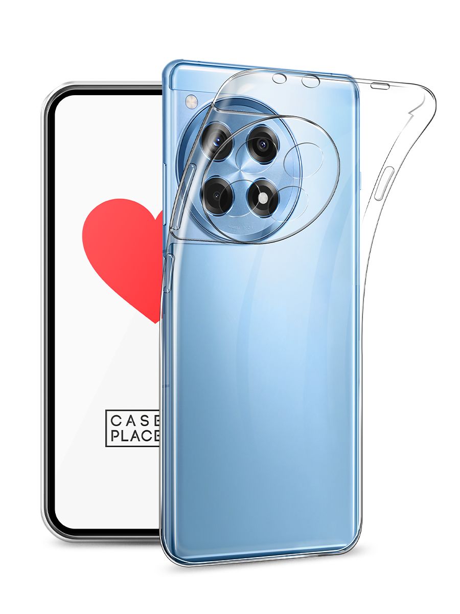 

Чехол на OnePlus 12R прозрачный, 154650-1