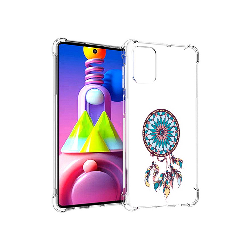 

Чехол MyPads Tocco для Samsung Galaxy M51 ловец снов синий (PT156838.490.443), Прозрачный, Tocco