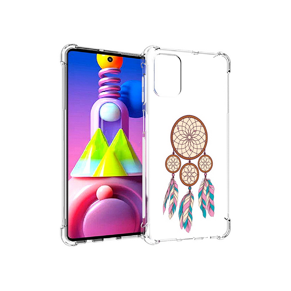 

Чехол MyPads Tocco для Samsung Galaxy M51 ловец снов бежевый (PT156838.490.442), Прозрачный, Tocco