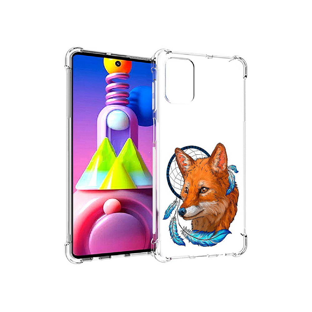 

Чехол MyPads Tocco для Samsung Galaxy M51 лиса и ловец снов (PT156838.490.438), Прозрачный, Tocco