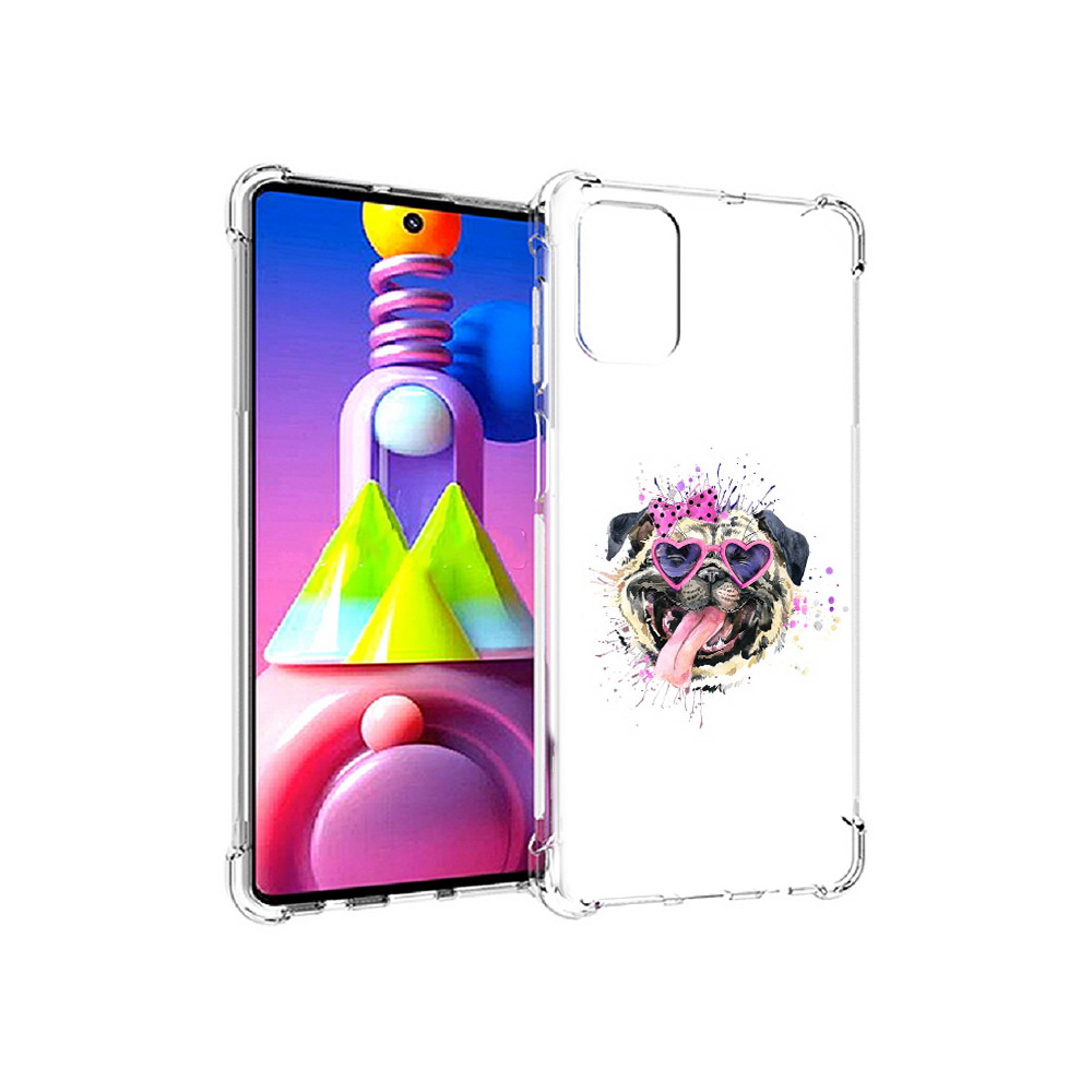 

Чехол MyPads Tocco для Samsung Galaxy M51 Веселая собака (PT156838.490.43), Прозрачный, Tocco