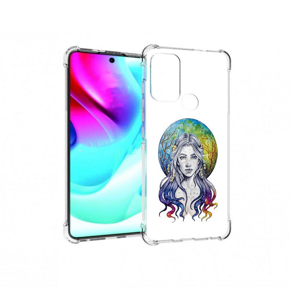 

Чехол MyPads Tocco для Motorola Moto G60S девушка с красивыми волосами (PT227079.361.313), Прозрачный, Tocco
