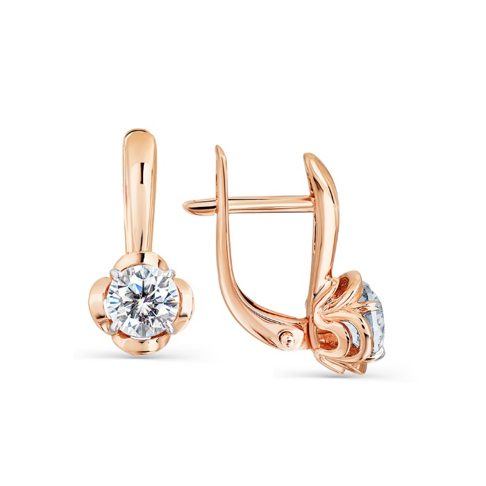 

Серьги из красного золота Мастер Бриллиант 2000158, swarovski, 2000158