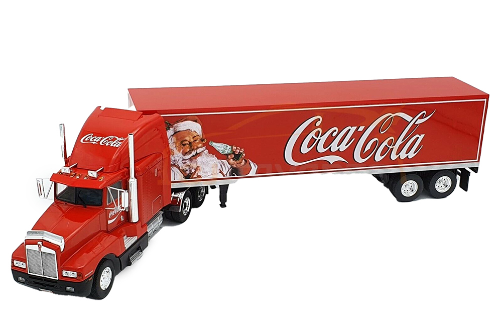 

Модель коллекционная ALTAYA Kenworth T600 1986 фургон coca-cola, Красный