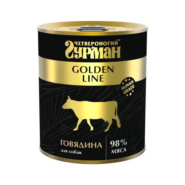 

Четвероногий Гурман Корм консервированный для собак Golden Кролик, 340 г, Golden