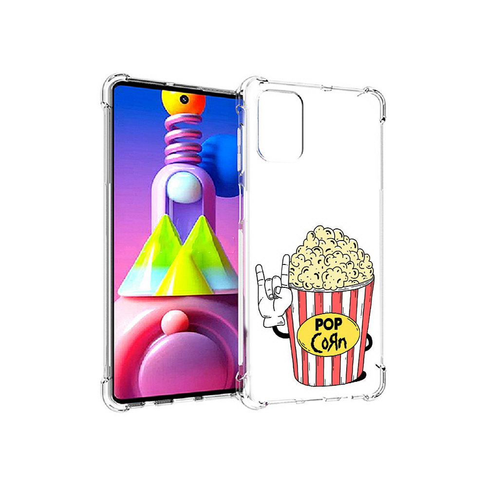 

Чехол MyPads Tocco для Samsung Galaxy M51 крутой попкорн (PT156838.490.427), Прозрачный, Tocco
