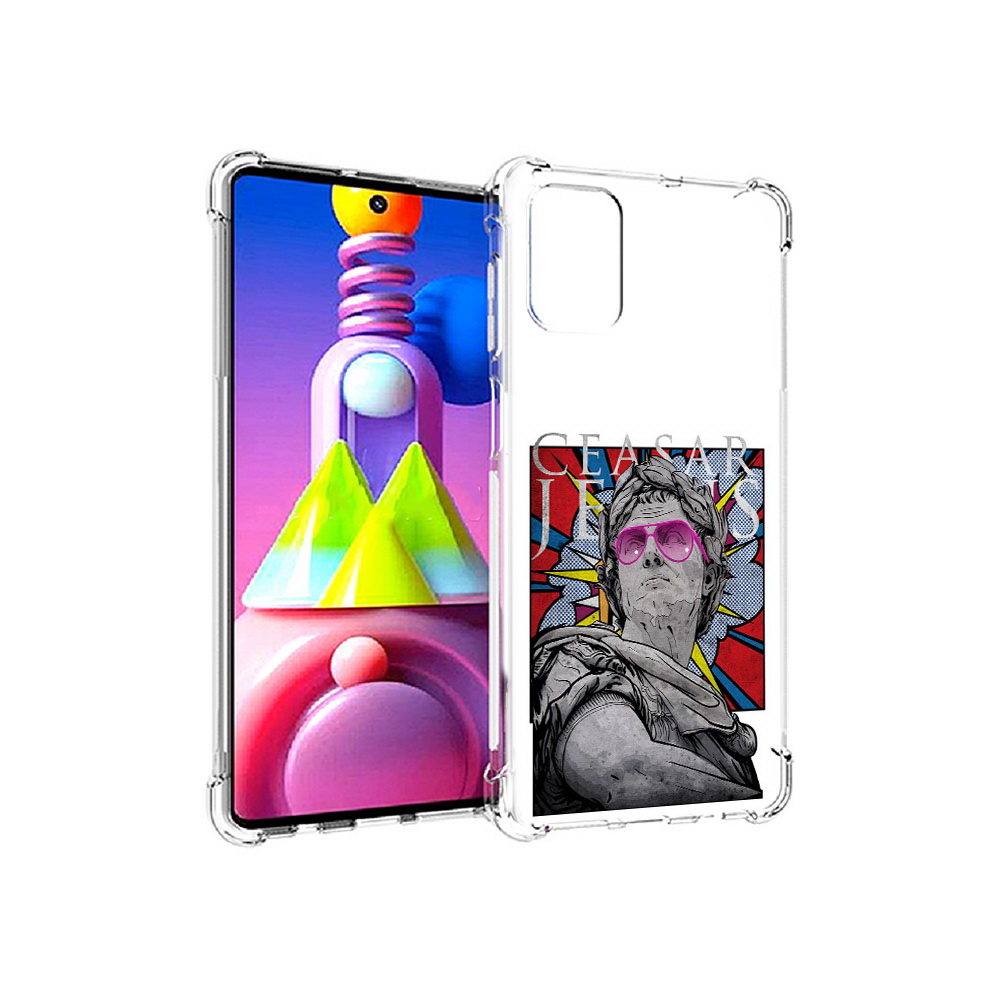 

Чехол MyPads Tocco для Samsung Galaxy M51 крутая статуя свободы (PT156838.490.423), Прозрачный, Tocco