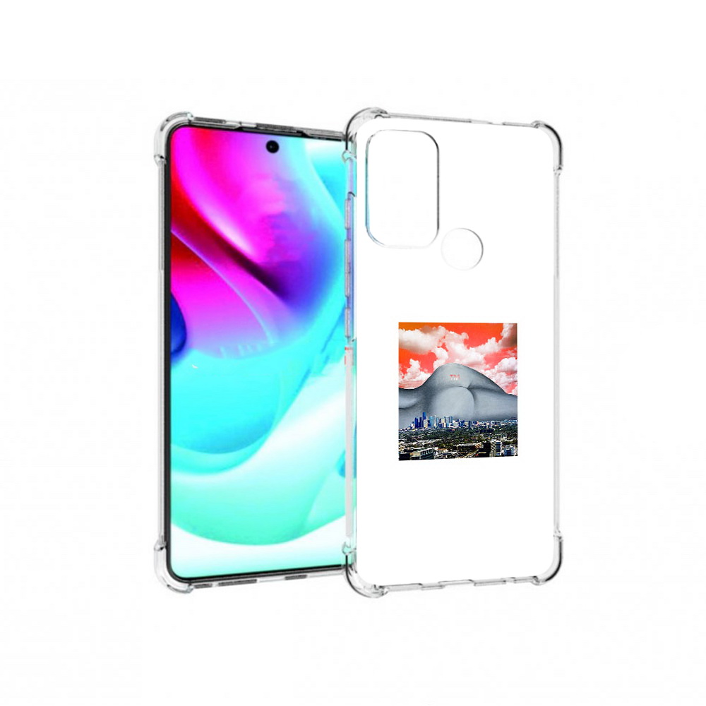 

Чехол MyPads Tocco для Motorola Moto G60S город с девушкой на фоне (PT227079.361.297), Прозрачный, Tocco