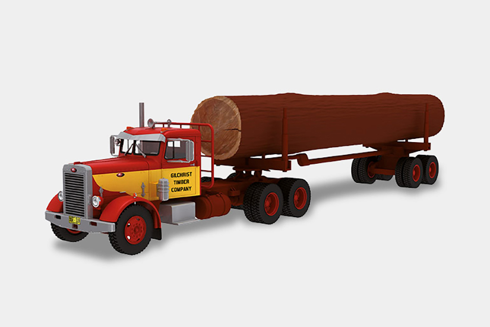 

Модель коллекционная ALTAYA Peterbilt 281 1962 с бревном