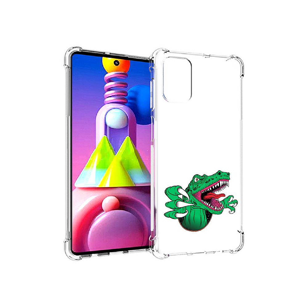 

Чехол MyPads Tocco для Samsung Galaxy M51 крокодил (PT156838.490.417), Прозрачный, Tocco