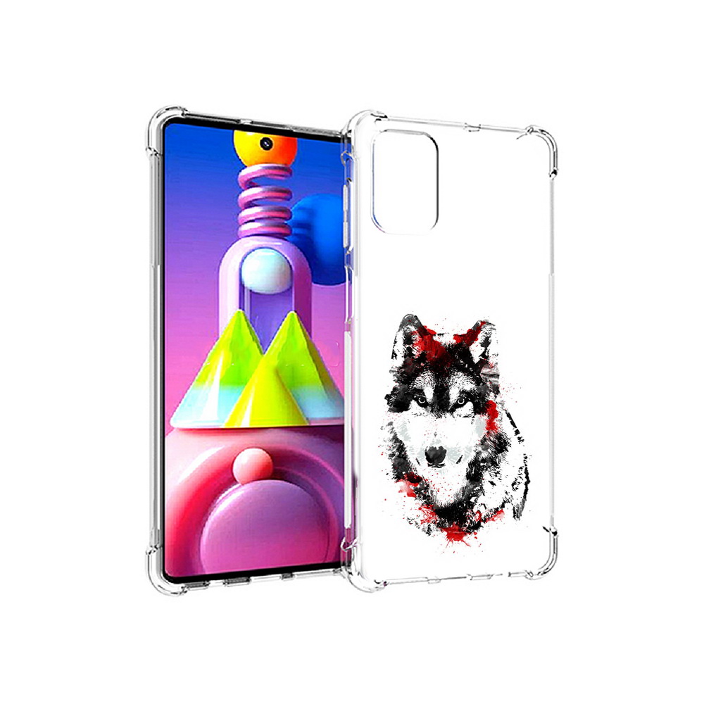 

Чехол MyPads Tocco для Samsung Galaxy M51 кровавый волк (PT156838.490.416), Прозрачный, Tocco