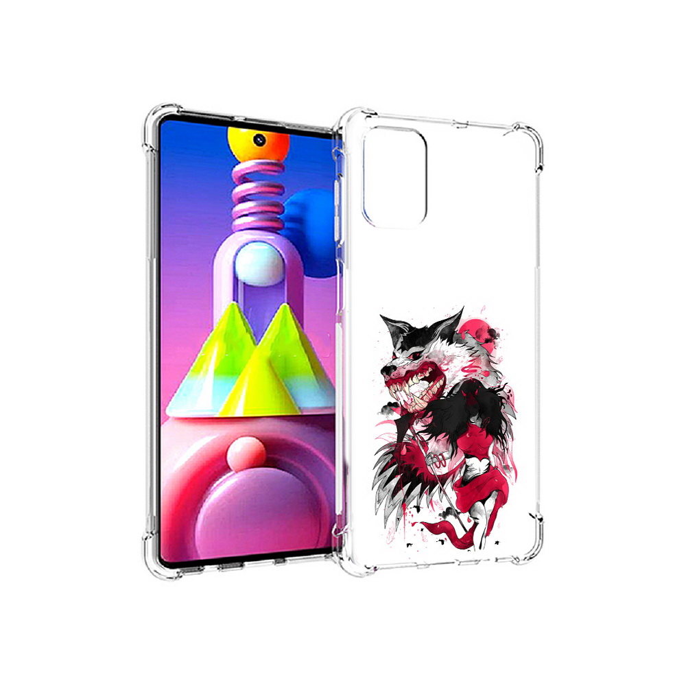 

Чехол MyPads Tocco для Samsung Galaxy M51 красная шапочка (PT156838.490.410), Прозрачный, Tocco