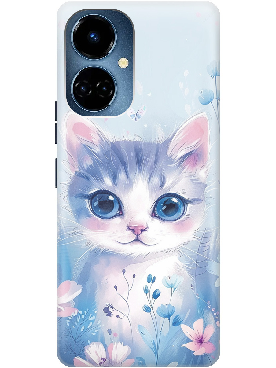 

Силиконовый чехол на Tecno Camon 19 / 19 Pro с принтом "Котик в цветах", Прозрачный;белый;голубой;розовый, 778675812