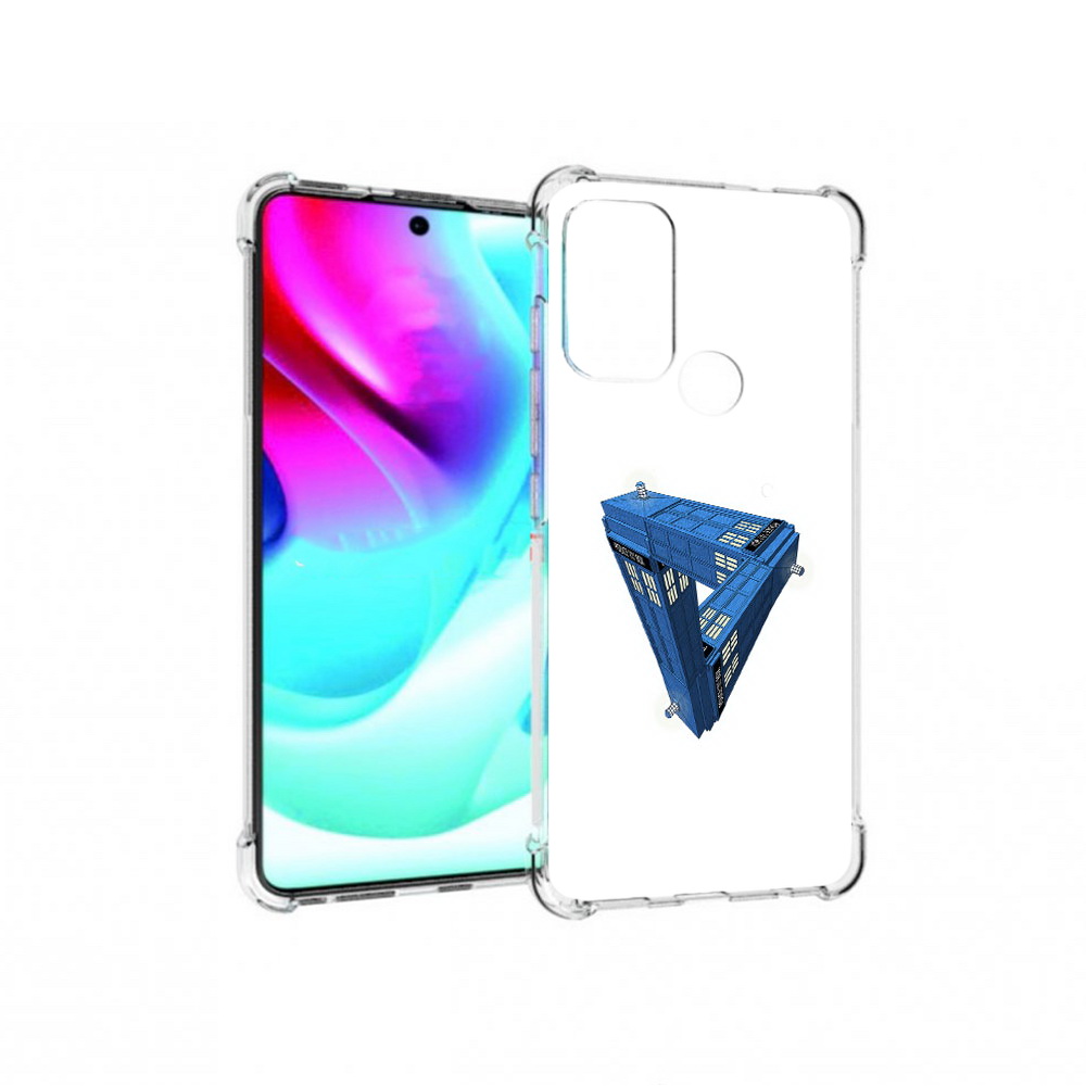 

Чехол MyPads Tocco для Motorola Moto G60S головолока абстракция (PT227079.361.291), Прозрачный, Tocco